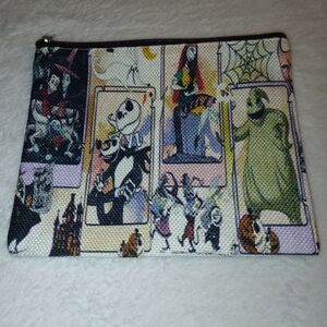 Nightmare Before Christmas Character Print Pouch Nwot